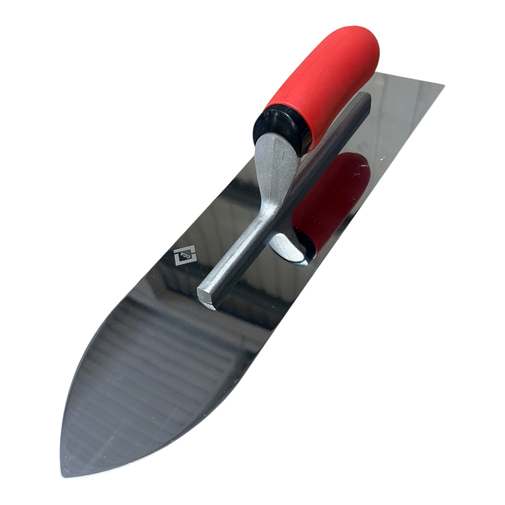 CCA Pointed Stainless Steel Floor Finishing Trowel 406 x 102mm for Plaster, Screed, Cement, Mortar and Render