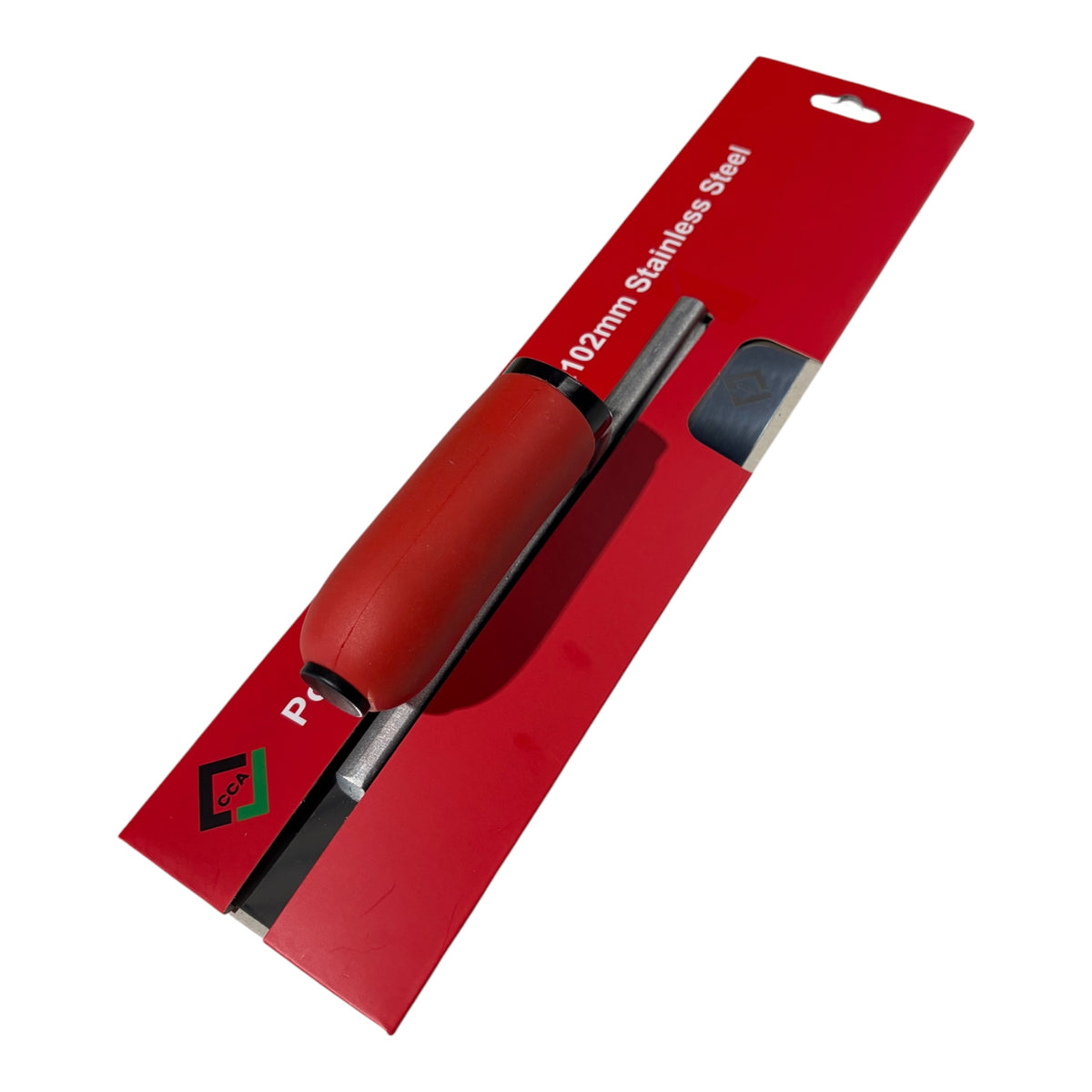 CCA Pointed Stainless Steel Floor Finishing Trowel 406 x 102mm for Plaster, Screed, Cement, Mortar and Render