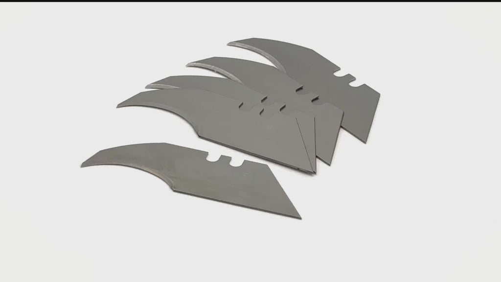 CCA Concave Heavy Duty Trimming Knife Blades, Sheffield Made 100 Pack